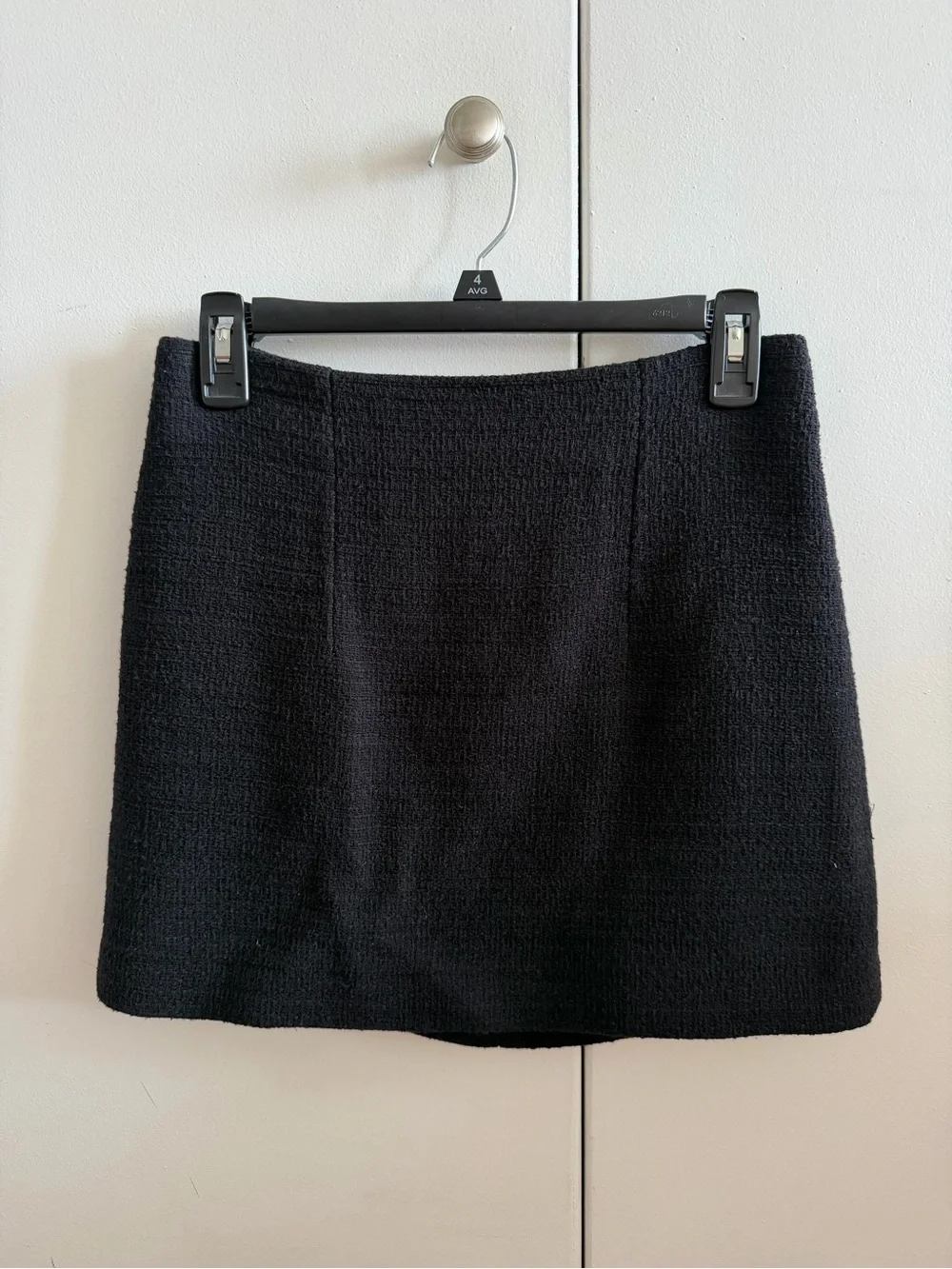 Mango Black Women's Textured Mini Skirt